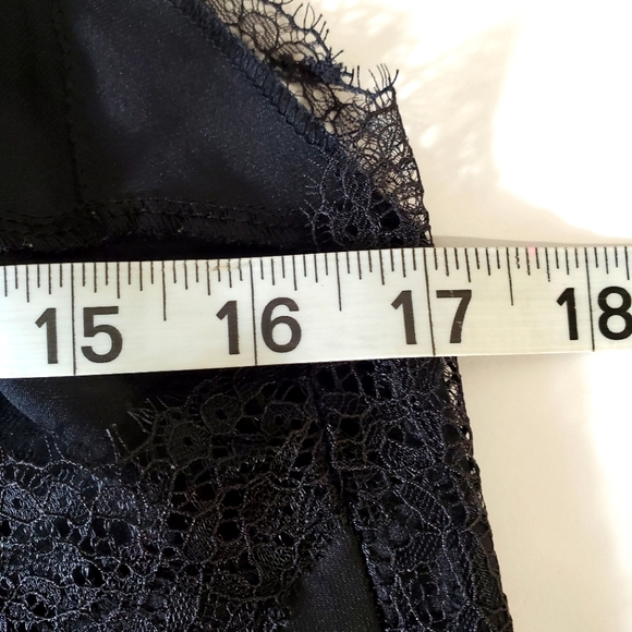 Victoria's Secret Black and Lace Chemise  Slip Mini Dress Medium Nightg… - Picture 7 of 8